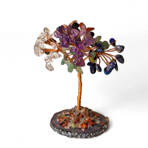 Mixed Crystal Bonsai Tree - Harmonious Blend of Stones - Crystals & Reiki