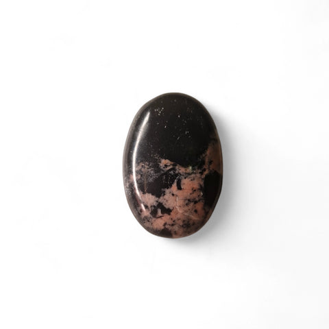 Black & Pink Tourmaline Palm Stone - Crystals & Reiki