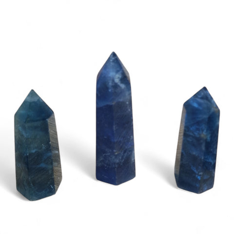 Rare Blue Fluorite Towers - Unique Crystals for Collection