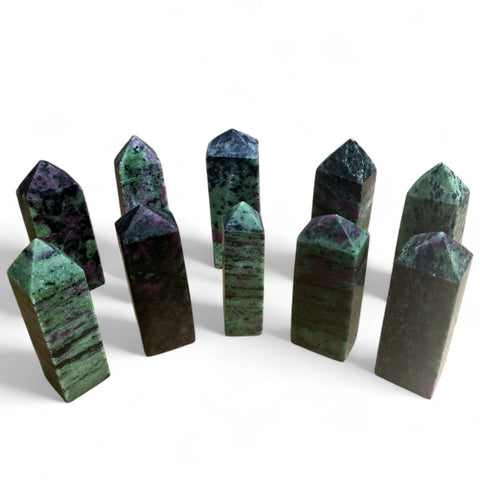 Ruby in Zoisite Obelisk Towers: Energize Your Space