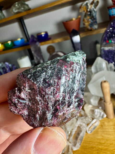 Pyrope Garnet Rough Natural Piece Five - Encourages Commitment and Loyalty - Crystals & Reiki