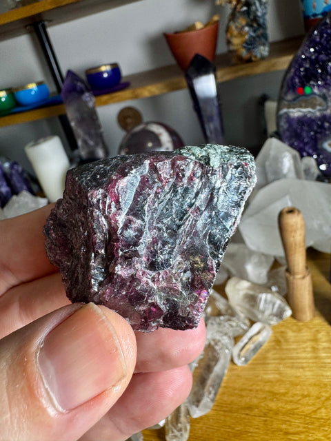 Pyrope Garnet Rough Natural Piece Five - Encourages Commitment and Loyalty - Crystals & Reiki