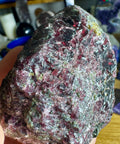 Pyrope Garnet Rough Natural Piece Three - Promotes Success and Prosperity - Crystals & Reiki