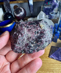 Pyrope Garnet Rough Natural Piece Three - Promotes Success and Prosperity - Crystals & Reiki