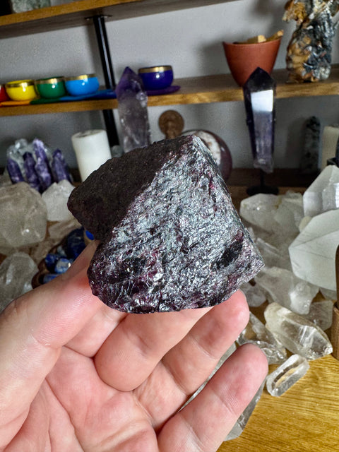 Pyrope Garnet Rough Natural Piece Two - Ignites Passion and Motivation - Crystals & Reiki