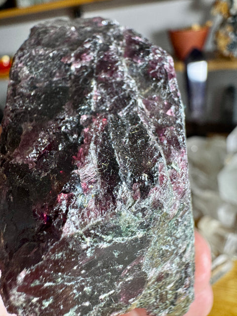 Pyrope Garnet Rough Natural Piece Two - Ignites Passion and Motivation - Crystals & Reiki