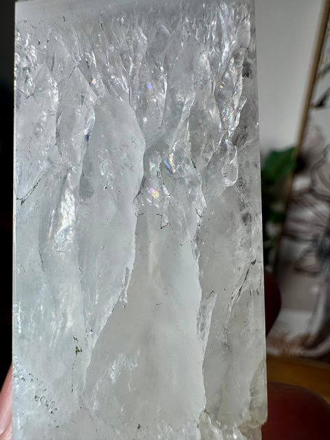 Quartz with Banded Agate Tower – Strength in Stillness – 344g - Crystals & Reiki