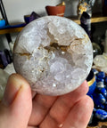 Rare Plume Agate With Amethyst Sphere - Natures Encapsulated - Crystals & Reiki