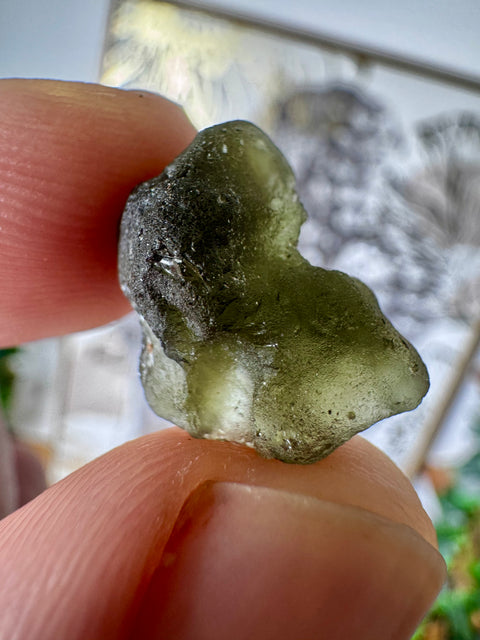 Raw Genuine Moldavite Crystal 2.44g for Intuition and Psychic Activation - Crystals & Reiki
