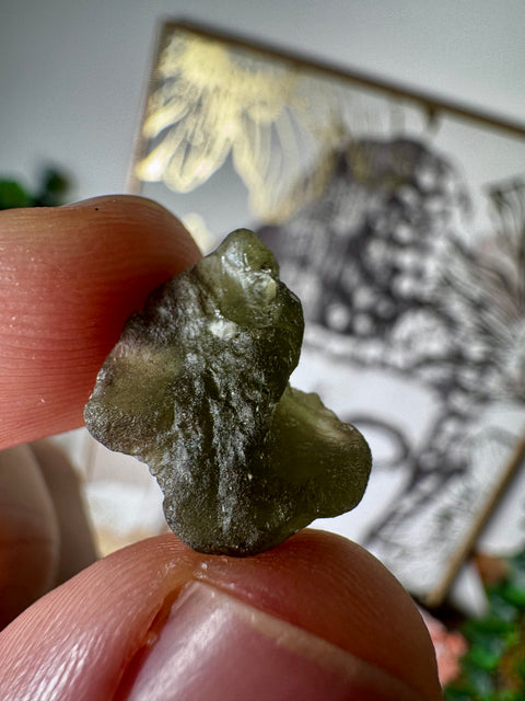 Raw Genuine Moldavite Crystal 2.44g for Intuition and Psychic Activation - Crystals & Reiki