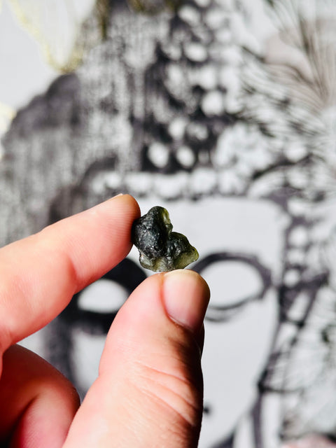 Raw Genuine Moldavite Crystal 2.44g for Intuition and Psychic Activation - Crystals & Reiki