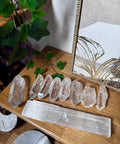 Reiki-Infused Himalayan Quartz & Selenite Healing Set – Chakra Balancing Power - Crystals & Reiki