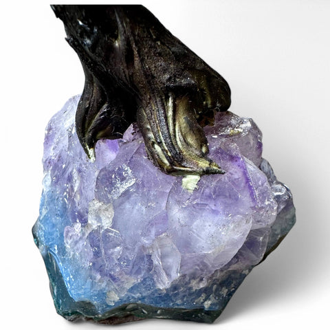 Rose Quartz & Amethyst Crystal Tree 20cm - Radiate Love - Crystals & Reiki