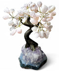 Rose Quartz & Amethyst Crystal Tree 20cm - Radiate Love - Crystals & Reiki