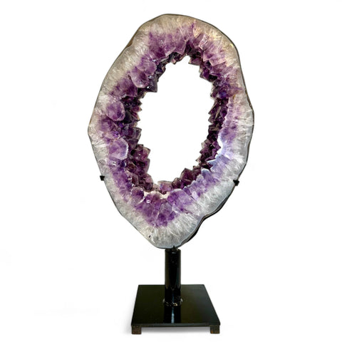 Stunning Amethyst Portal With Stand - AAA Grade - Crystals & Reiki
