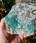 Super Rare Emerald Green Druzy Chalcedony & Calcite – Vibrant Heart Energy & Elemental Joy - Crystals & Reiki