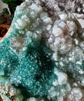 Super Rare Emerald Green Druzy Chalcedony & Calcite – Vibrant Heart Energy & Elemental Joy - Crystals & Reiki