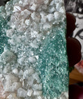 Super Rare Emerald Green Druzy Chalcedony & Calcite – Vibrant Heart Energy & Elemental Joy - Crystals & Reiki