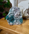 Super Rare Emerald Green Druzy Chalcedony & Calcite – Vibrant Heart Energy & Elemental Joy - Crystals & Reiki