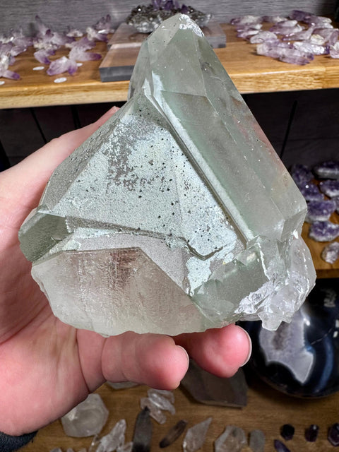 Ultra Rare Himalayan Green Chlorite Phantom Quartz - Collectors Piece Two - Crystals & Reiki
