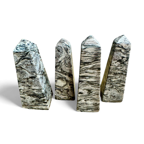 Zebra Jasper Towers - Alleviate Stress - Crystals & Reiki