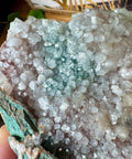 Super Rare Green Druzy Chalcedony with Apophyllite - Crystals & Reiki