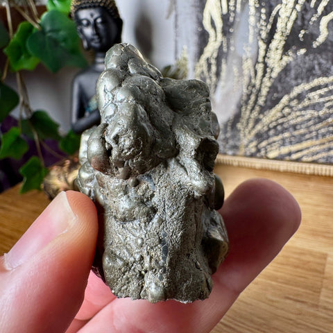 Botryoidal Pyrite Cluster 178g - Crystals & Reiki