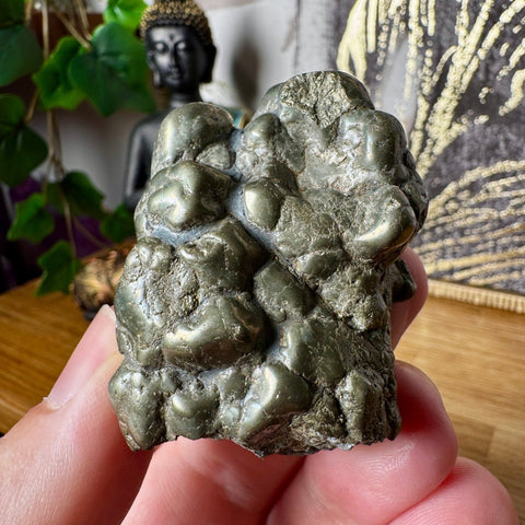 Botryoidal Pyrite Cluster 178g - Crystals & Reiki