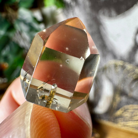 Genuine Citrine Pendant Point with 18 Carat Gold Plated Loop – 5.04g AA Grade - Crystals & Reiki