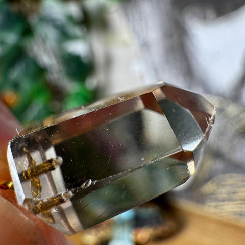 Genuine Citrine Pendant Point with 18 Carat Gold Plated Loop – 4.48g AA Grade - Crystals & Reiki