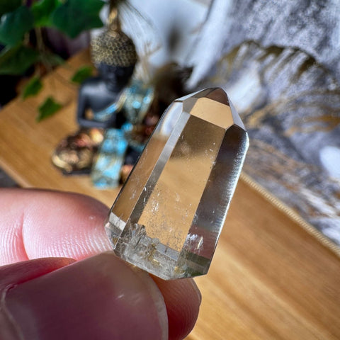 Genuine Citrine Pendant Point with 18 Carat Gold Plated Loop – 6.56g AA Grade - Crystals & Reiki