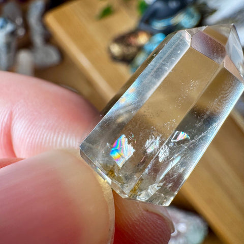 Genuine Citrine Pendant Point with 18 Carat Gold Plated Loop – 6.56g AA Grade - Crystals & Reiki