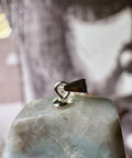 Genuine Larimar Pendant 11.31g with 925 Sterling Silver Hoop - Crystals & Reiki
