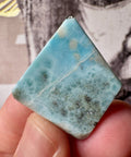 Genuine Larimar Pendant 13.26g with 925 Sterling Silver Hoop - Crystals & Reiki