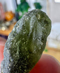Genuine Moldavite Pendant 6.12g with 18ct Gold Plated Chain Hoop - Crystals & Reiki