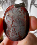 Hematite & Red Jasper (Jaspilite) Pendant One - Crystals & Reiki