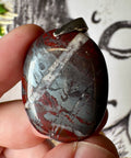 Hematite & Red Jasper (Jaspilite) with Quartz Pendant Four - Crystals & Reiki