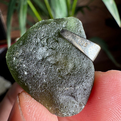 Moldavite Pendant (8.29g) | Sterling Silver Setting | Smooth Transformation - Crystals & Reiki