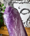 Large Pastel Purple Fluorite Point 618g - Crystals & Reiki