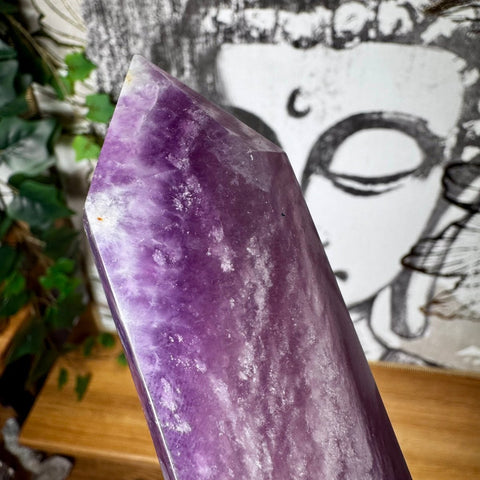 Large Pastel Purple Fluorite Point 618g - Crystals & Reiki