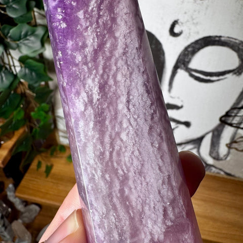 Large Pastel Purple Fluorite Point 618g - Crystals & Reiki