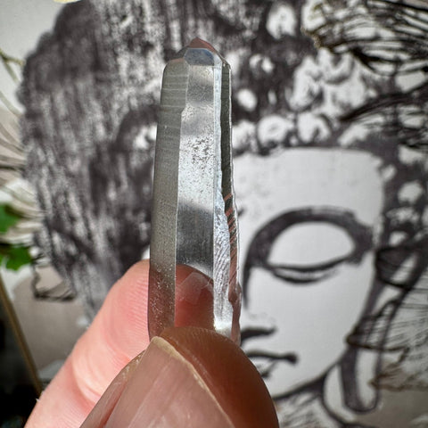 Phantom Lemurian Quartz Point (6.97g) | For Intuitive Flow - Crystals & Reiki