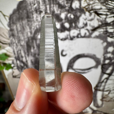 Phantom Lemurian Quartz Point (6.97g) | For Intuitive Flow - Crystals & Reiki