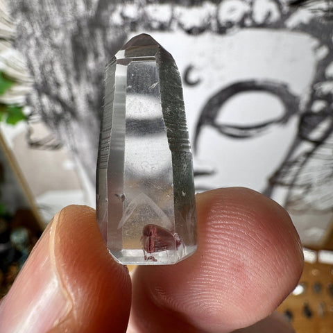 Phantom Lemurian Quartz Point (7.36g) | For Focused Energy - Crystals & Reiki