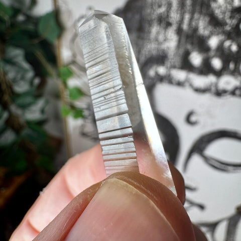 Phantom Lemurian Quartz Point (9.08g) | For Emotional Balance - Crystals & Reiki