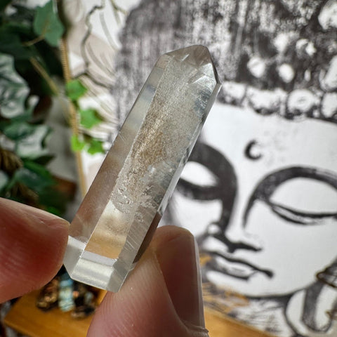 Phantom Lemurian Quartz Point (9.08g) | For Emotional Balance - Crystals & Reiki