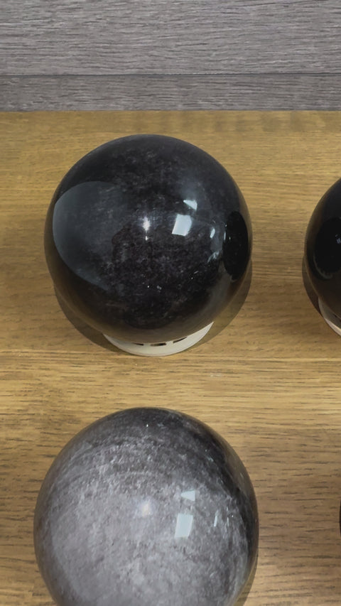 Silver Sheen Obsidian Spheres - Ultimate Protection