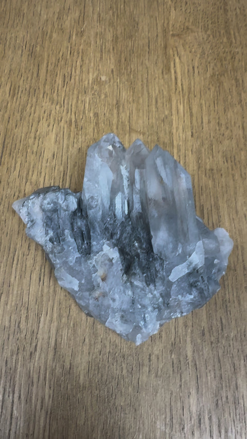 Rare Blue Tara Quartz Clusters - Serenity and Insight