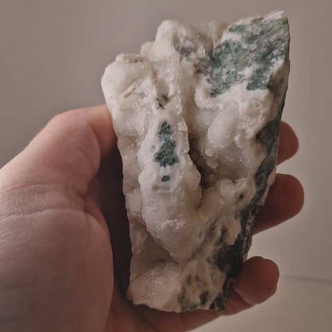 Moss Agate Rough Druzy: Natural Beauty Unveiled