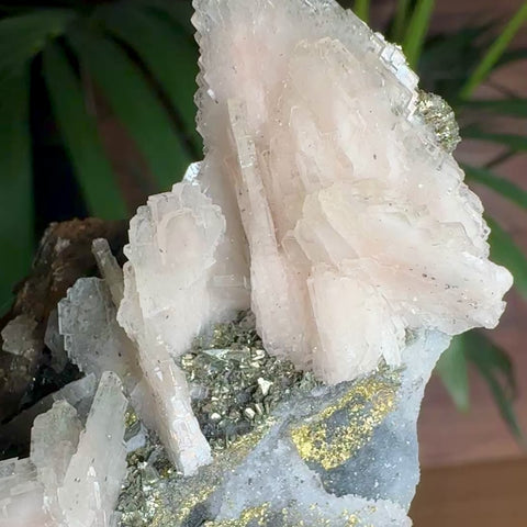 Baryte, Pyrite and Chalcopyrite Cluster - Stone of Angels
